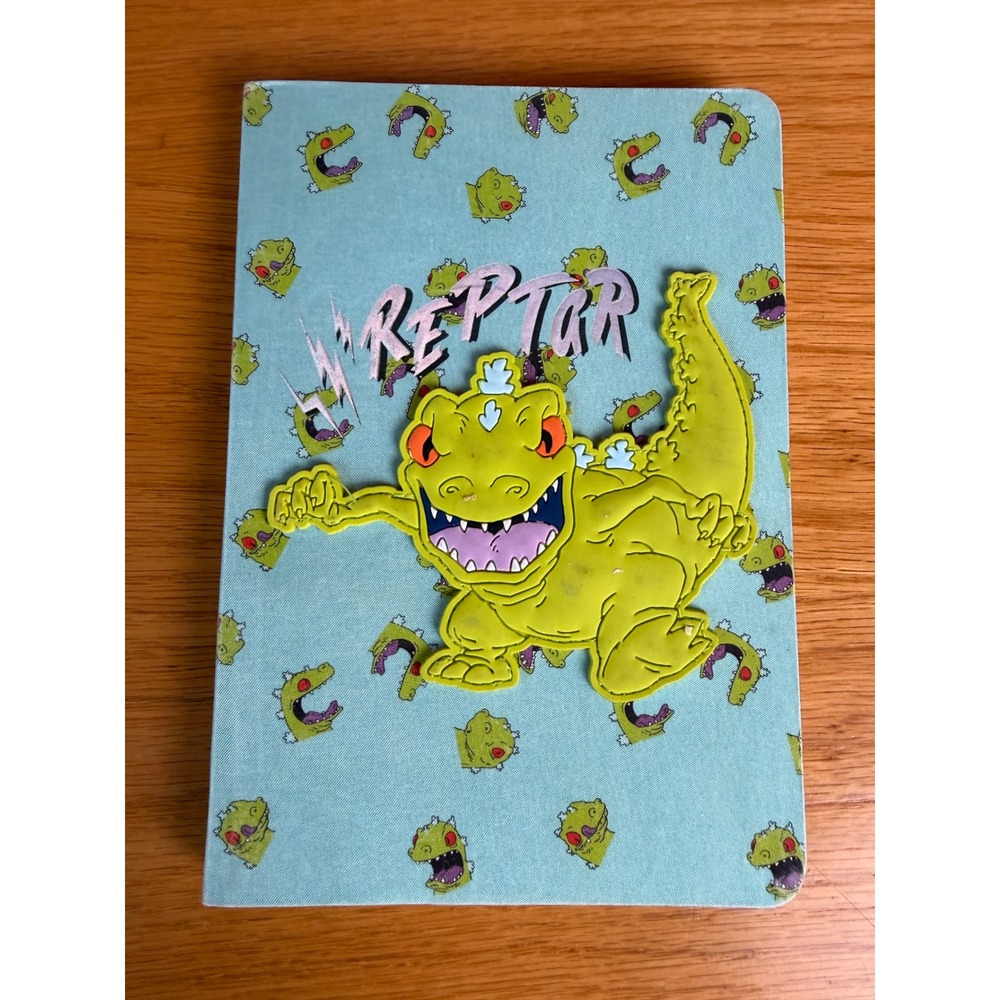 NICKELODEON Rugrats Reptar Lined Journal Notebook Blue 90s Cartoon